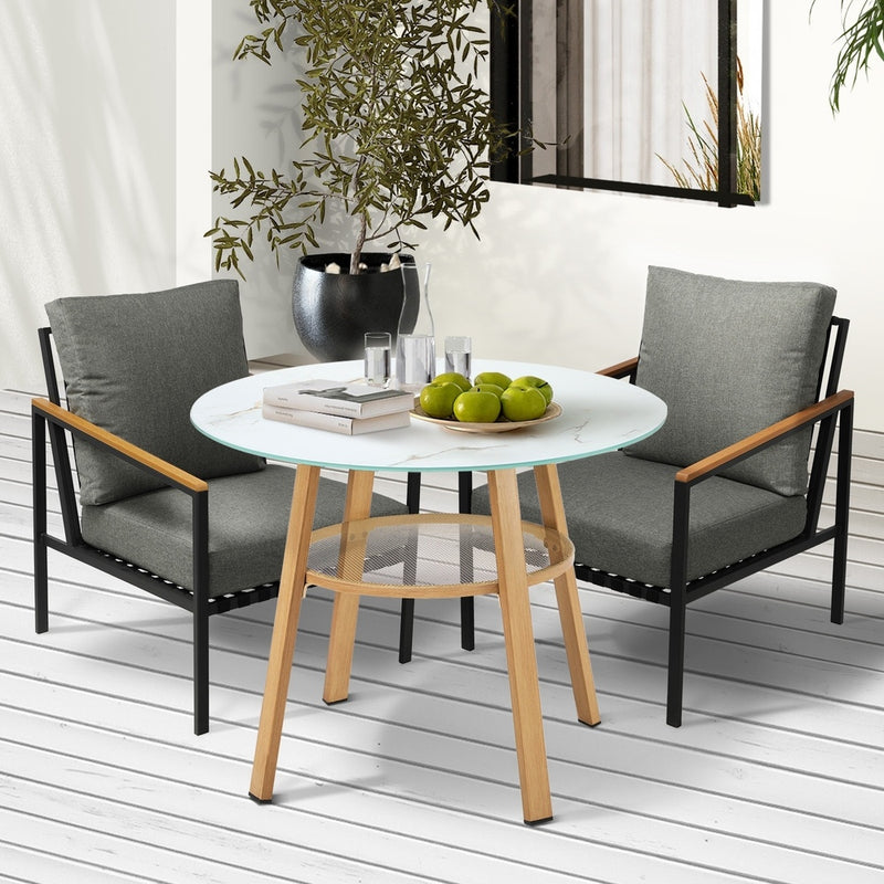 Livsip Outdoor Patio Set Lounge Bistro Dining Set 2 Seater
