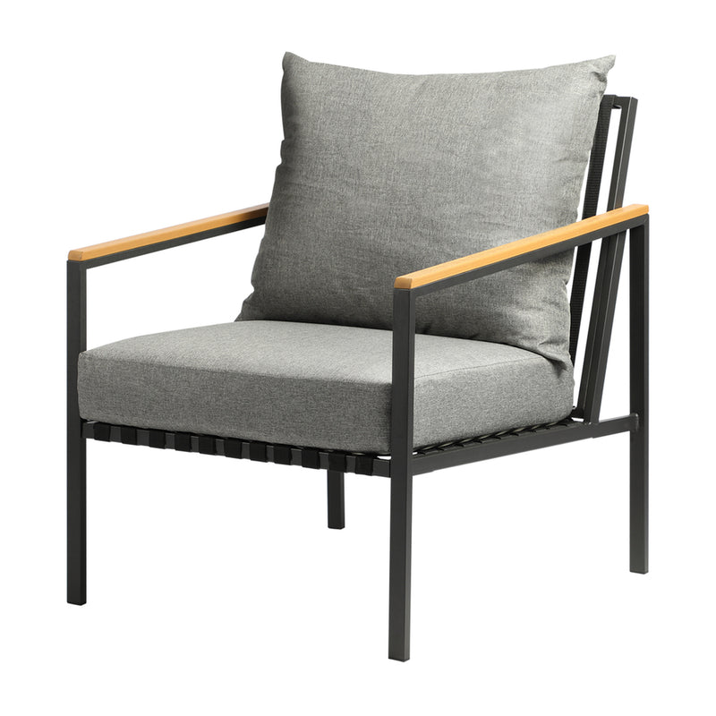 Livsip 3PCS Outdoor Dining Set Table&Sofa Chairs