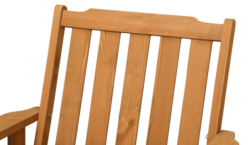 Livsip Outdoor Patio Set Solid Wood Chair&Table 3PC