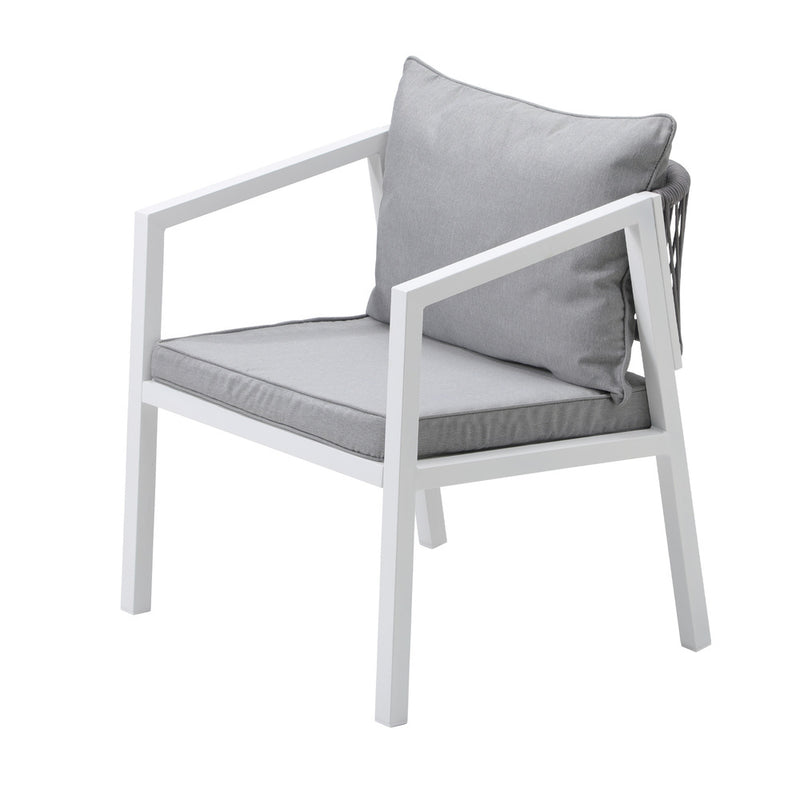 Livsip Outdoor Dining Set Bistro Setting 3PCS White