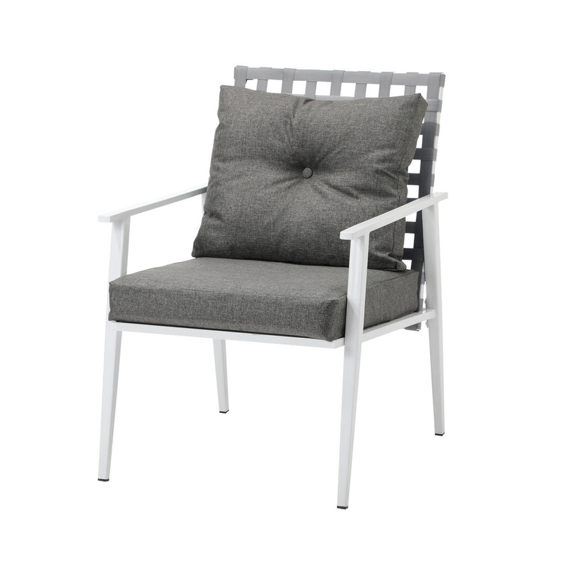 Livsip Outdoor Dining Set 3PCS Round Table Rattan Chair
