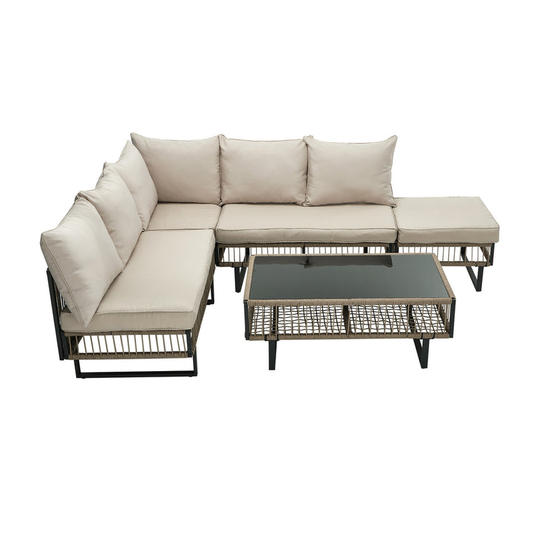 Livsip 5 Seater Outdoor Sofa Set Lounge Patio Garden Furniture