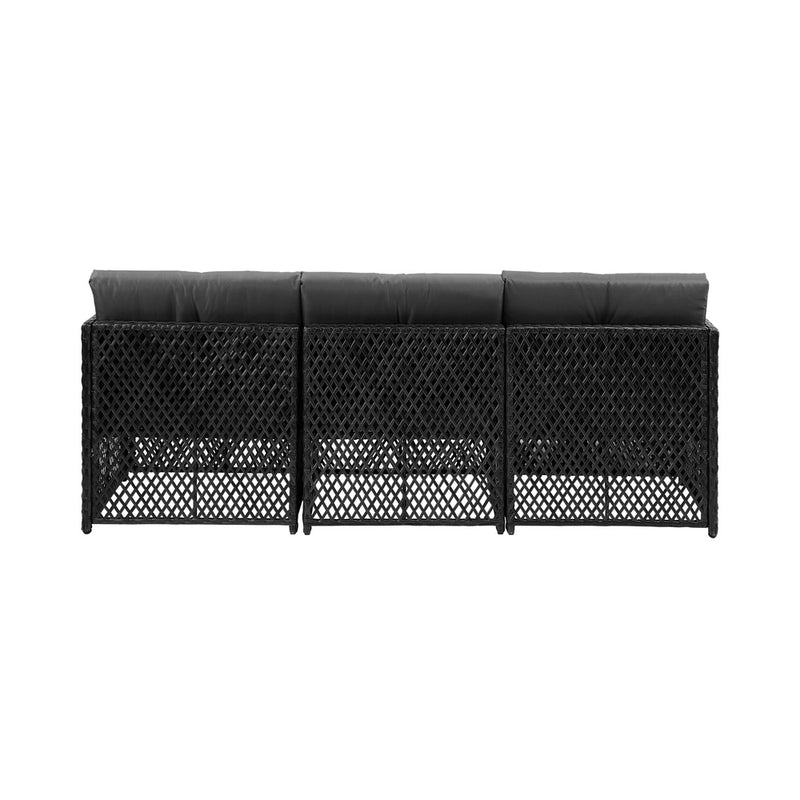Livsip Outdoor Sofa Set 4 Seater Wicker Corner Modular Setting