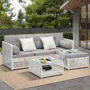 Livsip Outdoor Furniture Sofa Set 5PCS Wicker Lounge Setting