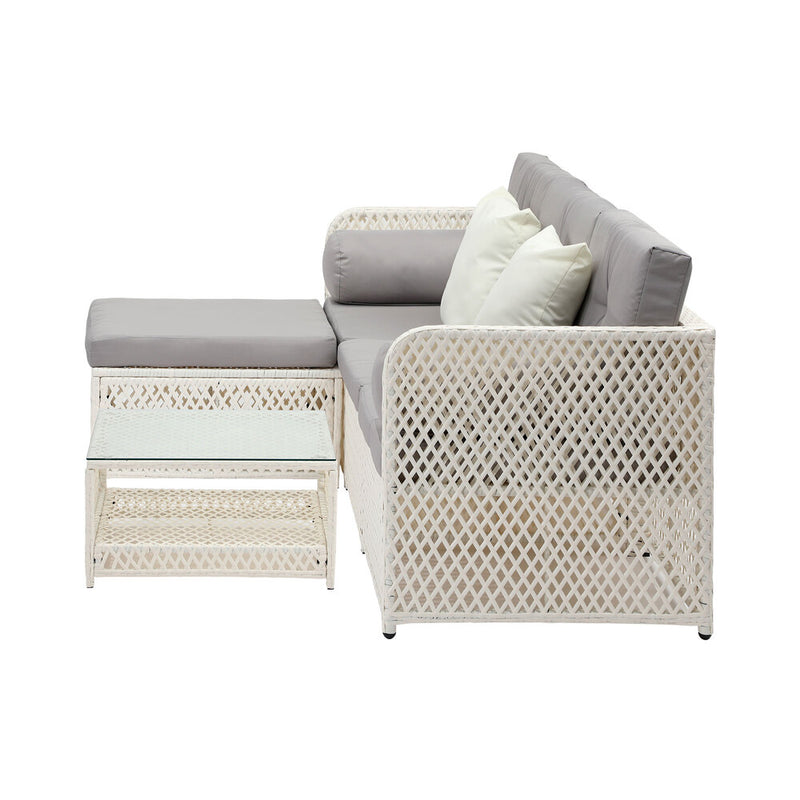 Livsip Outdoor Furniture Sofa Set 5PCS Wicker Lounge Setting