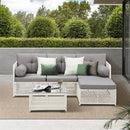 Livsip Outdoor Furniture Sofa Set 5PCS Wicker Lounge Setting