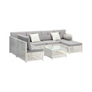 Livsip Outdoor Furniture Sofa Set 7-Piece Wicker Lounge Setting