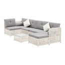 Livsip Outdoor Furniture Sofa Set 7-Piece Wicker Lounge Setting