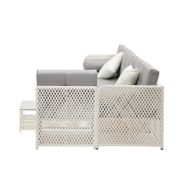Livsip Outdoor Furniture Sofa Set 7-Piece Wicker Lounge Setting