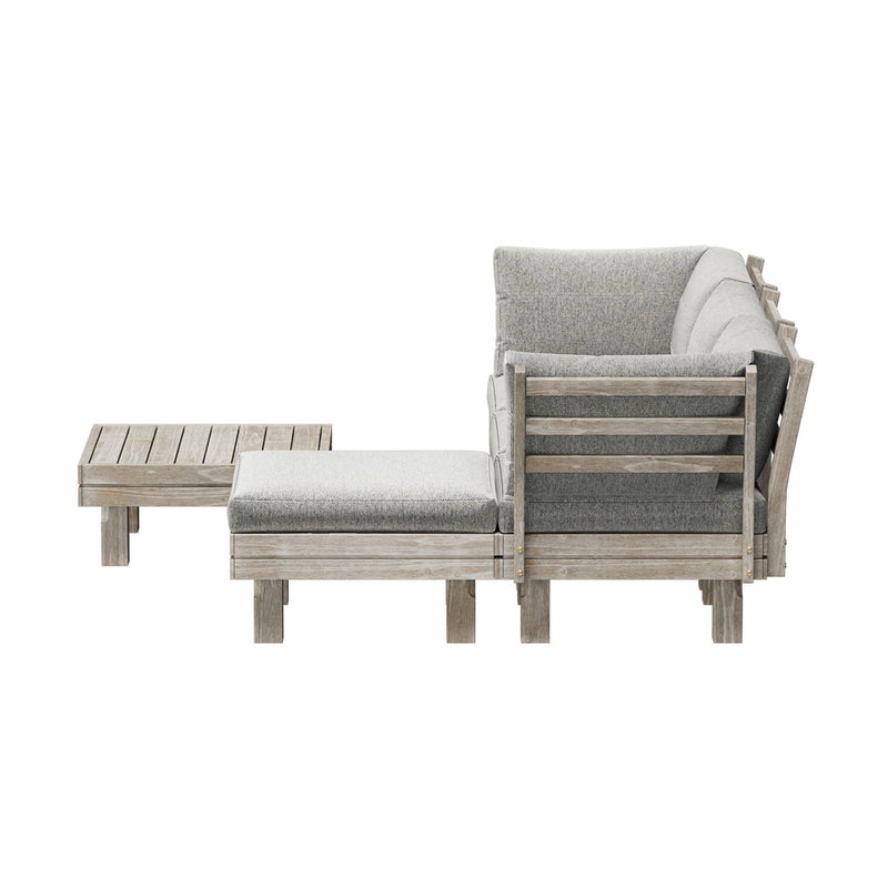 Livsip 4 Seater Outdoor Sofa Set Lounge Setting Table Chair