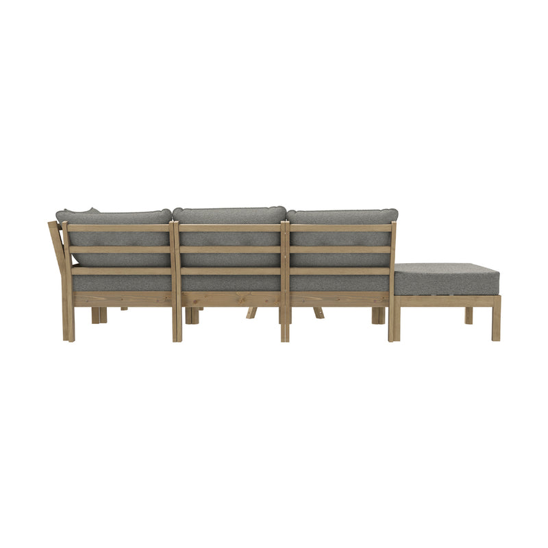 Livsip Outdoor Lounge Sofa Set 7 Piece Garden Furniture
