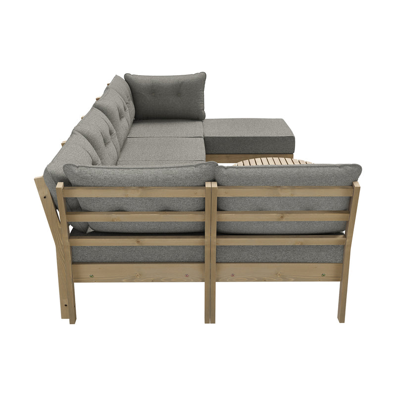 Livsip 7 Piece Outdoor Sofa Set 5-Seater Lounge Setting