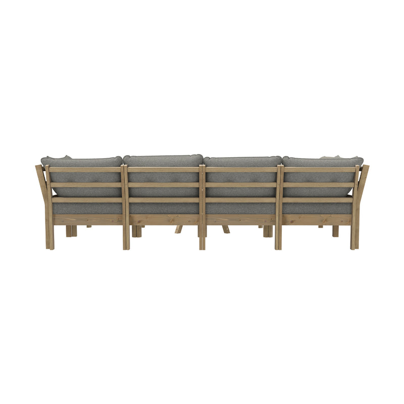 Livsip 7 Piece Outdoor Sofa Set 5-Seater Lounge Setting