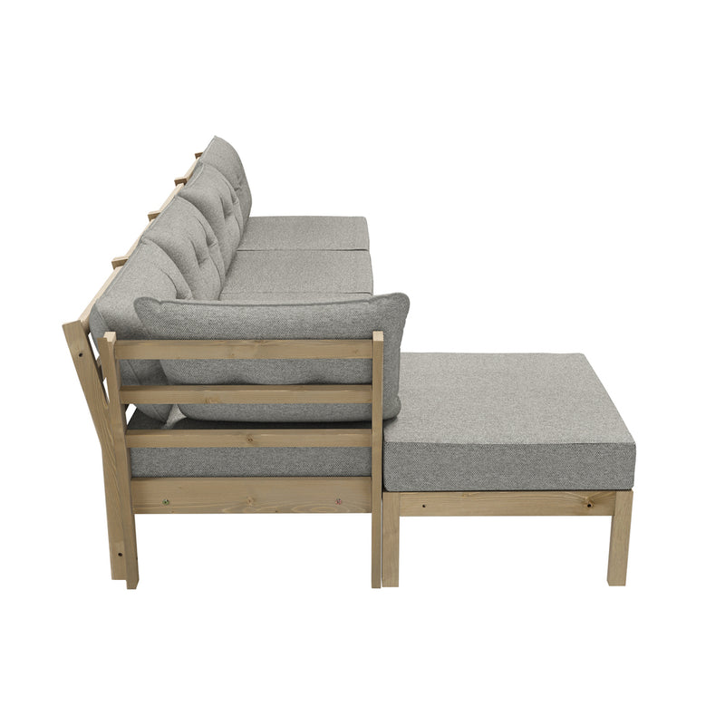 Livsip 5 Piece Outdoor Sofa Set 4-seater sofa & 1 Ottoman Beige