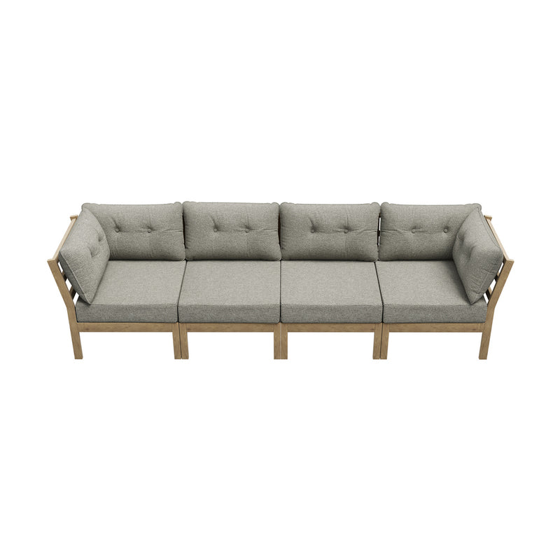 Livsip 4PCS Outdoor Sofa Set Patio Furniture Beige