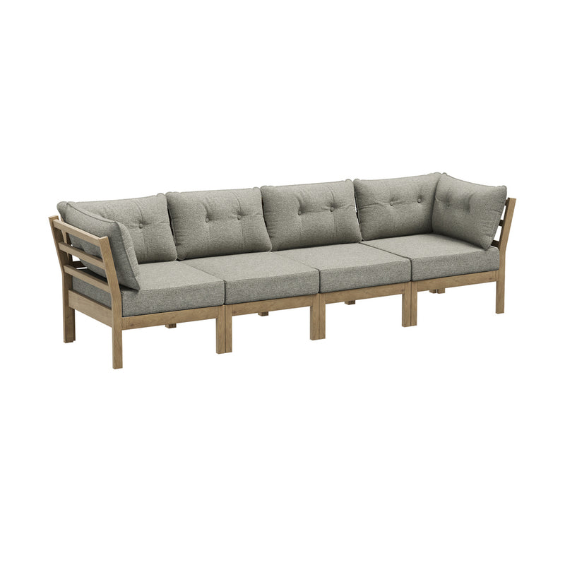 Livsip 4PCS Outdoor Sofa Set Patio Furniture Beige