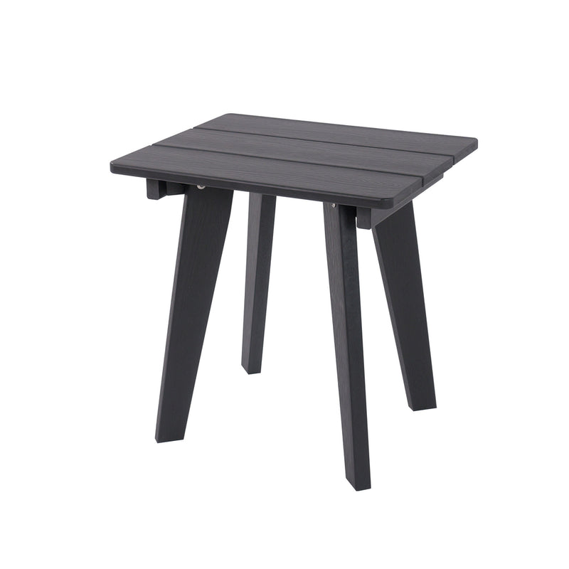 Livsip HDPE Outdoor Side Table Coffee Desk Patio Furniture Black