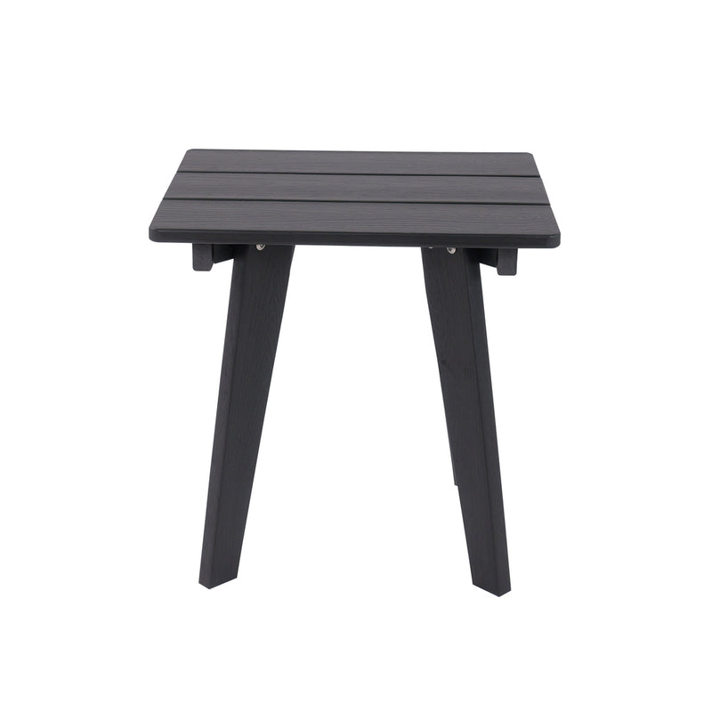 Livsip HDPE Outdoor Side Table Coffee Desk Patio Furniture Black