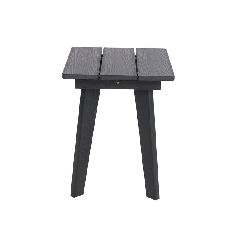 Livsip HDPE Outdoor Side Table Coffee Desk Patio Furniture Black