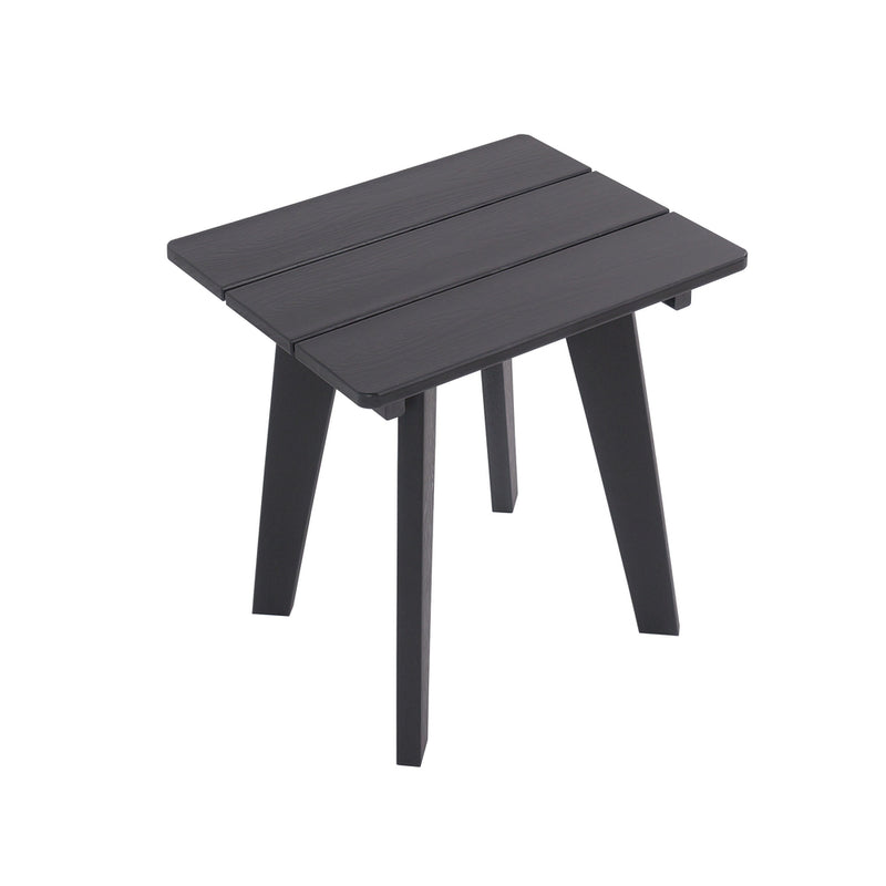 Livsip HDPE Outdoor Side Table Coffee Desk Patio Furniture Black