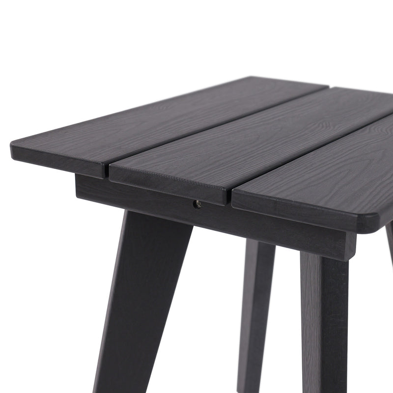 Livsip HDPE Outdoor Side Table Coffee Desk Patio Furniture Black
