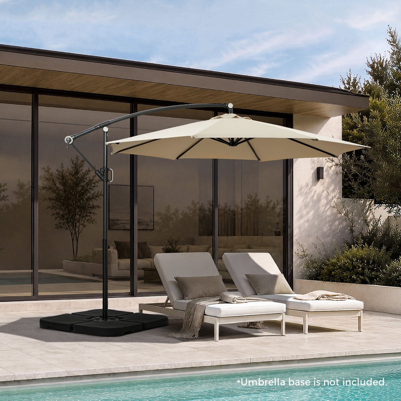 Livsip Outdoor Umbrella 3M Cantilever 360° Rotation Beige