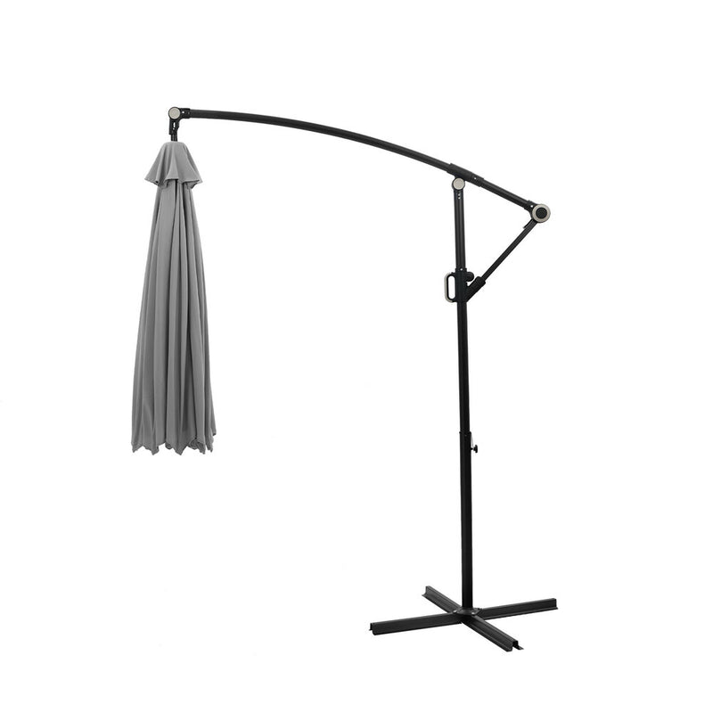 Livsip Outdoor Umbrella 3M Cantilever 360° Rotation Charcoal