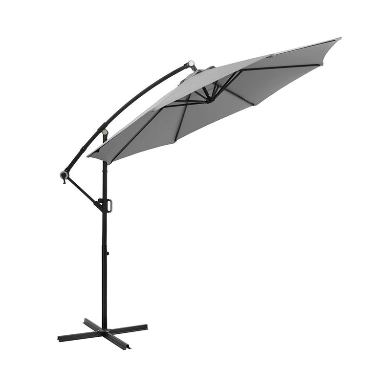 Livsip Outdoor Umbrella 3M Cantilever 360° Rotation Charcoal