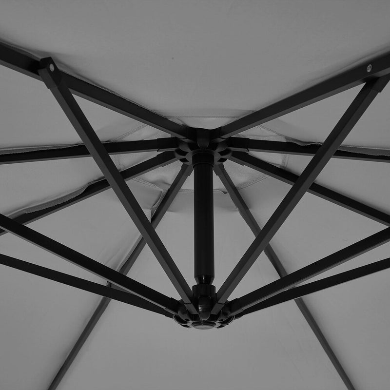 Livsip Outdoor Umbrella 3M Cantilever 360° Rotation w/ Base