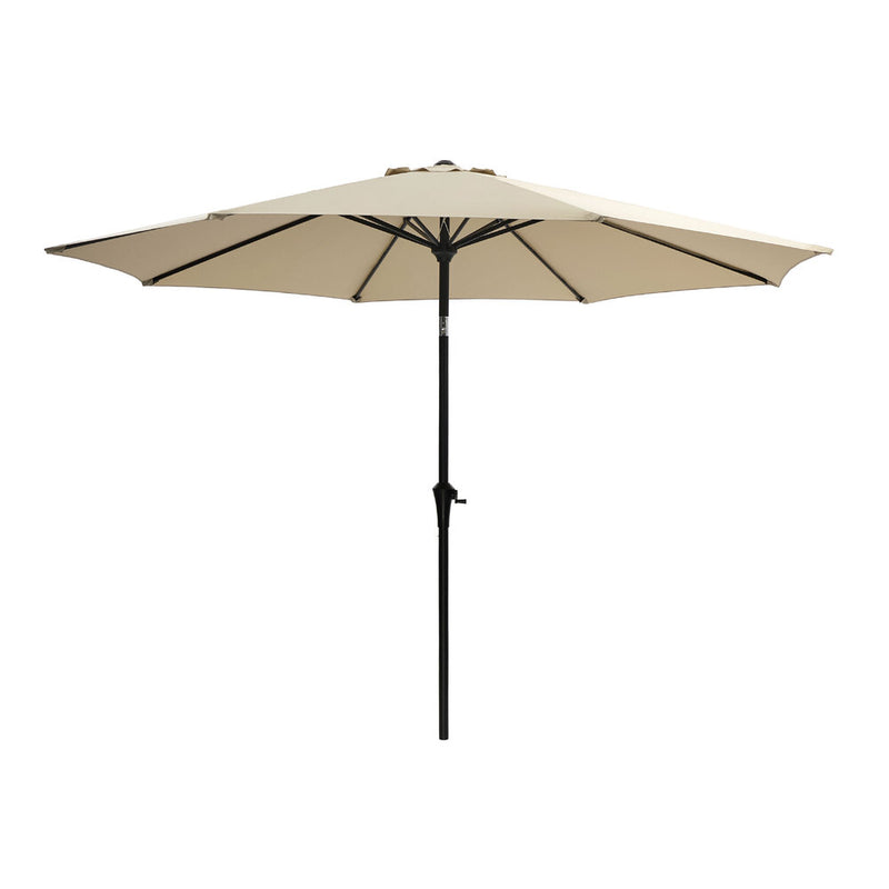 Livsip Outdoor Umbrella 3M Garden Shade with Tilt Beige