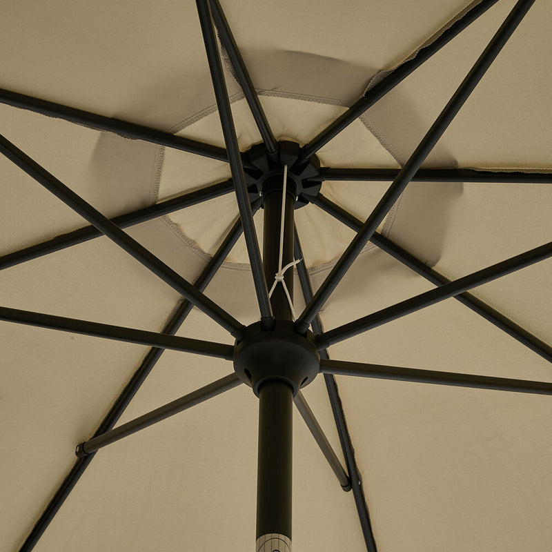 Livsip Outdoor Umbrella 3M Garden Shade with Tilt Beige