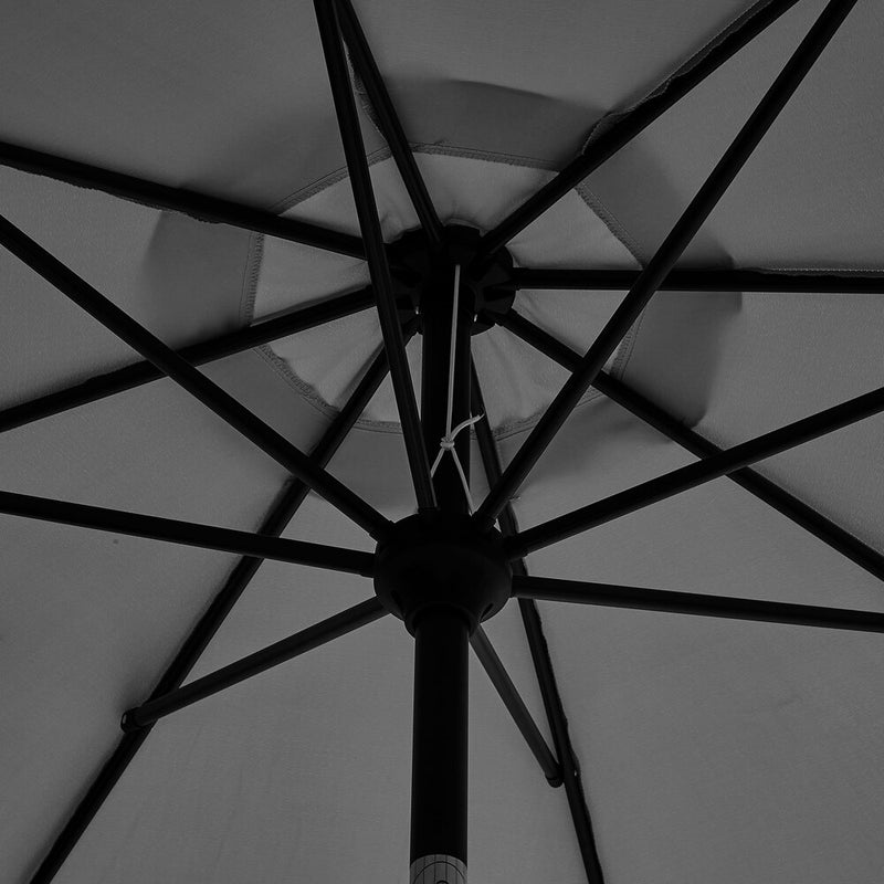 Livsip Outdoor Umbrella 3M Garden Shade with Tilt Charcoal