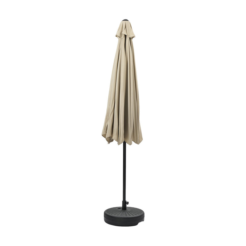 Livsip Outdoor Umbrella 3M Garden Shade with Tilt Base Beige