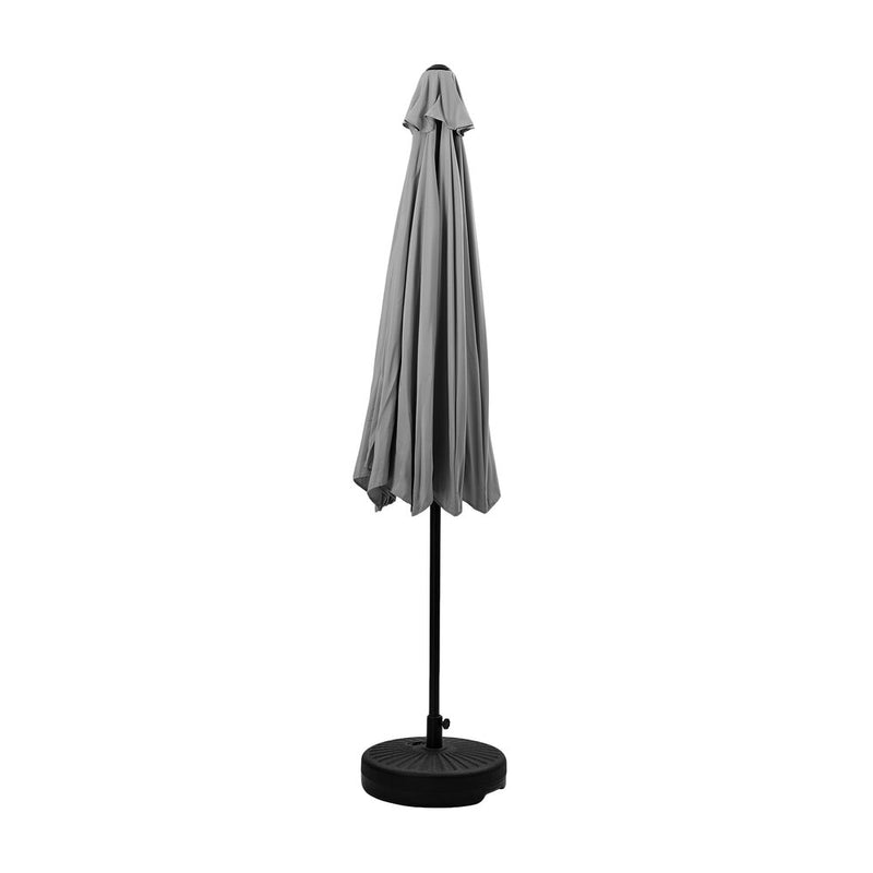 Livsip Outdoor Umbrella 3M Garden Shade with Tilt Base Charcoal