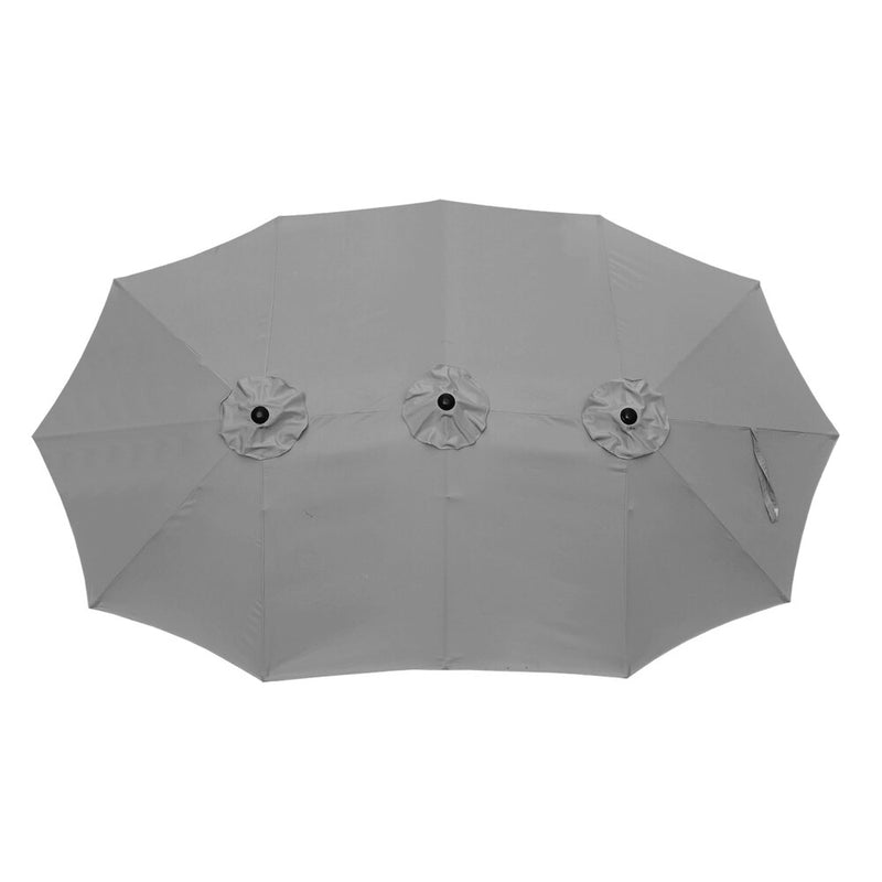 Livsip Outdoor Umbrella 4.52M Double-Sided Garden Shade Charcoal