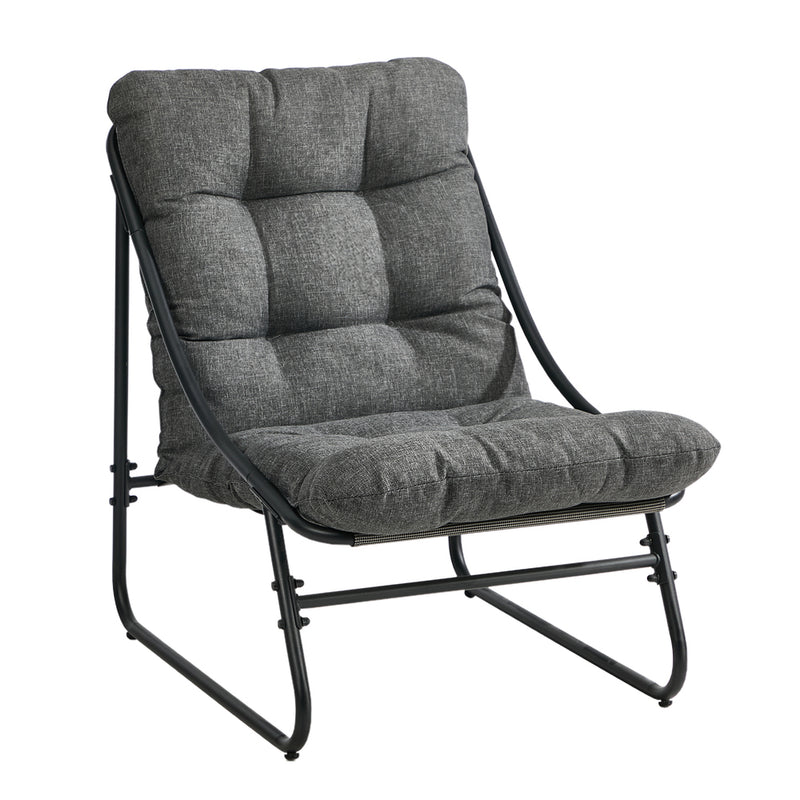 Livsip 3 Pieces Outdoor Patio Set Chair Table Lounge Setting Grey