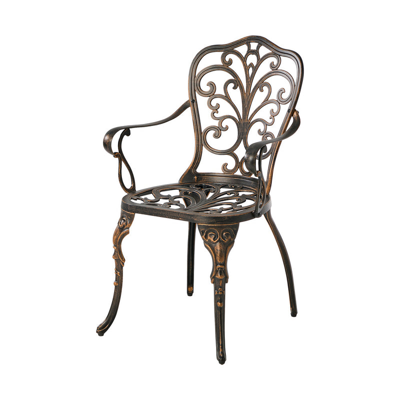 Livsip 3 Piece Outdoor Patio Set Bistro Cast Aluminium