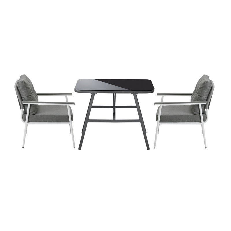 Livsip Outdoor Dining Set Patio Table and Chairs 3PCS