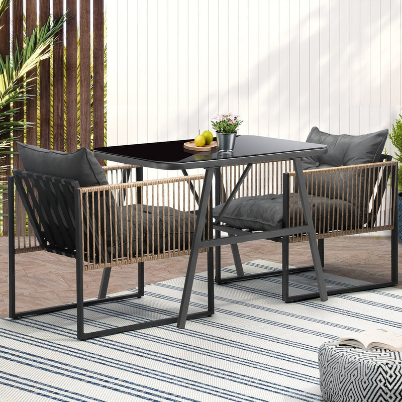 Livsip Outdoor Dining Set Patio Table Chairs Set