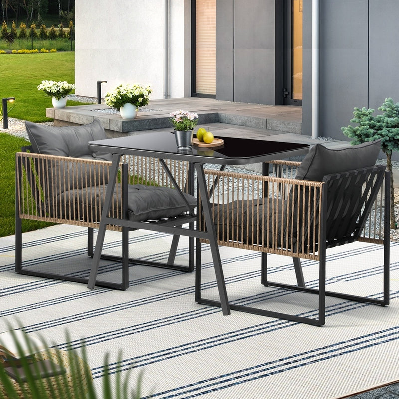 Livsip Outdoor Dining Set Patio Table Chairs Set