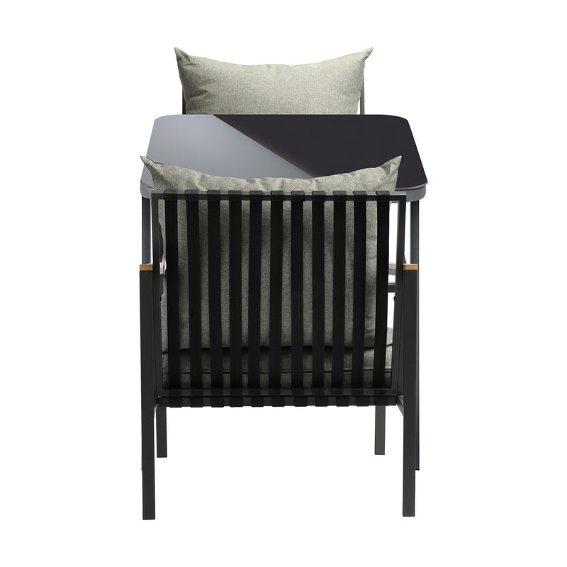 Livsip 3PCS Outdoor Dining Set Garden Table and Chairs