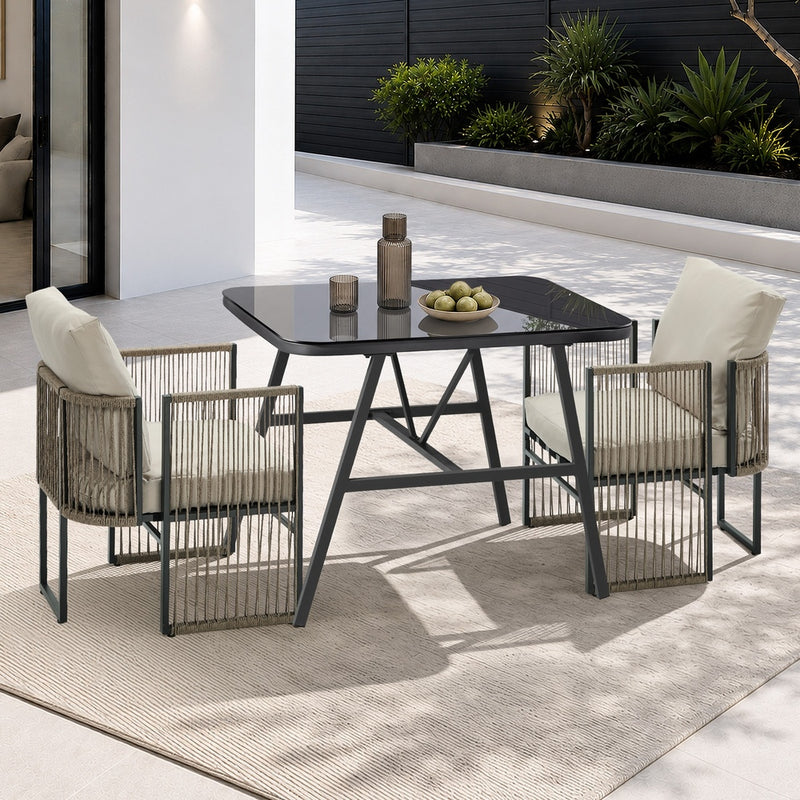 Livsip 5 Pieces Outdoor Patio Set Table Chair Set