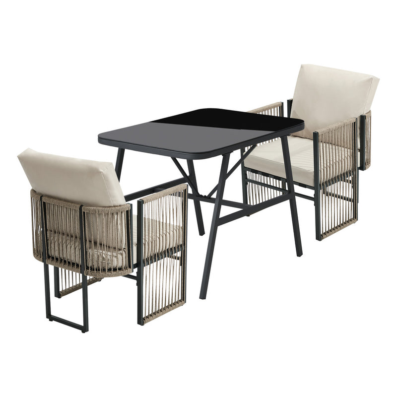 Livsip 5 Pieces Outdoor Patio Set Table Chair Set