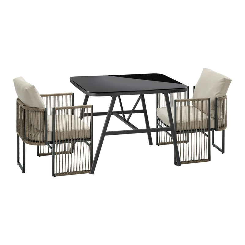 Livsip 5 Pieces Outdoor Patio Set Table Chair Set