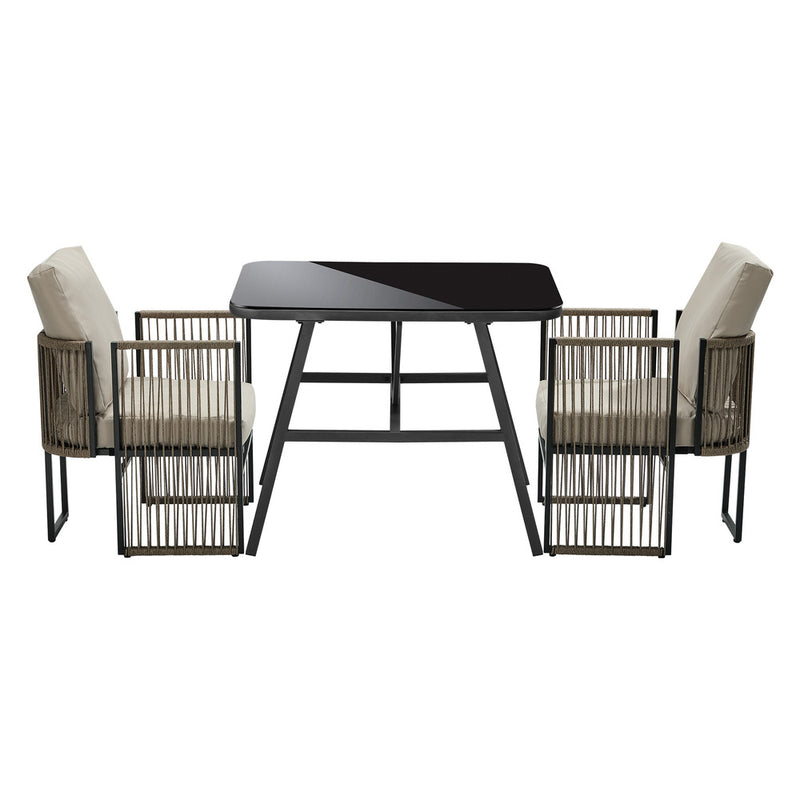 Livsip 5 Pieces Outdoor Patio Set Table Chair Set