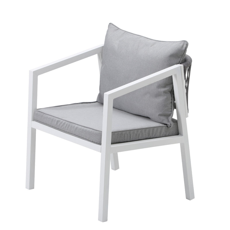 Livsip 3PCS Outdoor Dining Set with Marble-style Table