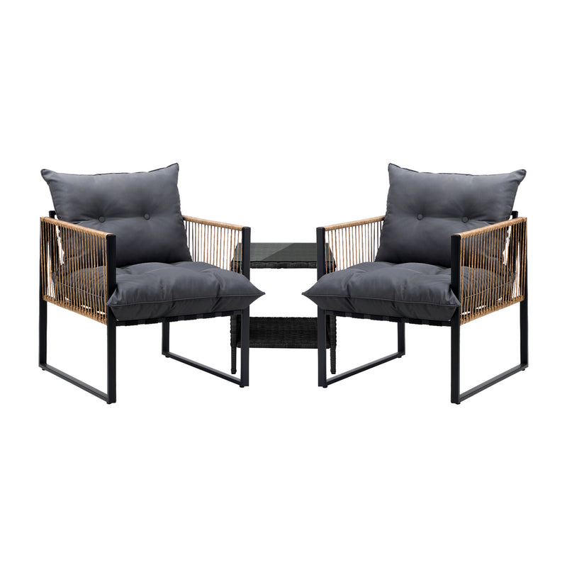 Livsip 2 Seater Outdoor Patio Lounge Setting
