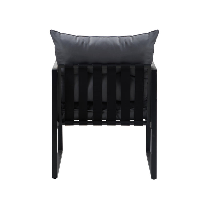 Livsip 2PCS Outdoor Patio Chairs Garden Sofa Set PE Wicker Grey