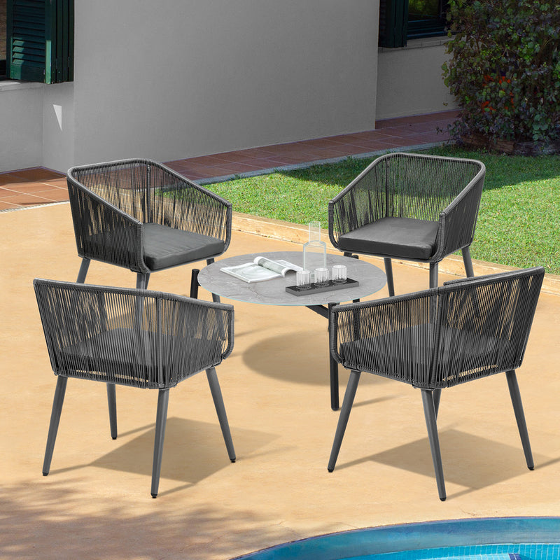Livsip 5pc Outdoor Patio Set Lounge Furniture Setting