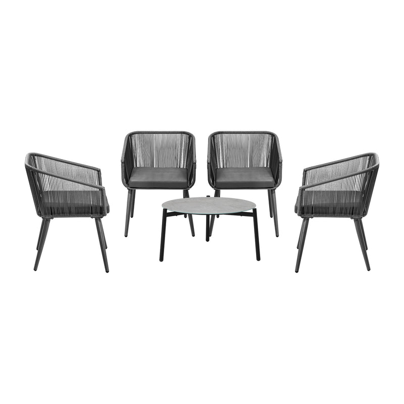 Livsip 5pc Outdoor Patio Set Lounge Furniture Setting